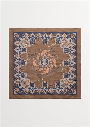 Pippa scarf Brown Paisley Print Skall Studio 